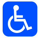 SoftBank wheelchair symbol emoji image