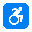 Toss wheelchair symbol emoji image