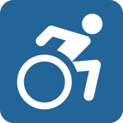 Twitter wheelchair symbol emoji image