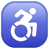 Whatsapp wheelchair symbol emoji image