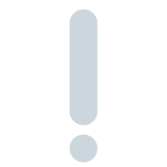 Twitter white exclamation mark ornament emoji image