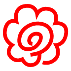 au by KDDI white flower emoji image