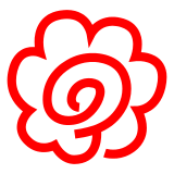 Docomo white flower emoji image