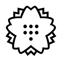 Noto Emoji Font white flower emoji image