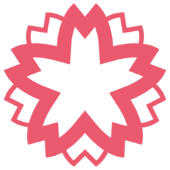 Twitter white flower emoji image