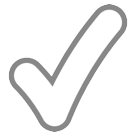 HTC white heavy check mark emoji image