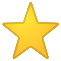 Google white medium star emoji image