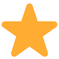 Twitter white medium star emoji image