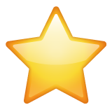 Whatsapp white medium star emoji image
