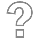 HTC white question mark ornament emoji image