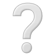Samsung white question mark ornament emoji image