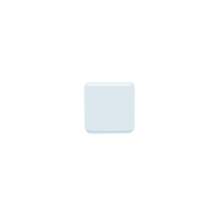 Facebook Messenger white small square emoji image