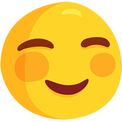 Facebook Messenger white smiling face emoji image