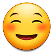Samsung white smiling face emoji image