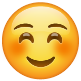 Whatsapp white smiling face emoji image