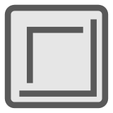Docomo white square button emoji image