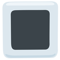 Facebook Messenger white square button emoji image