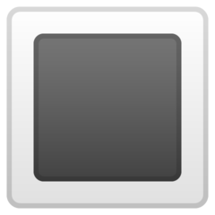 Google white square button emoji image