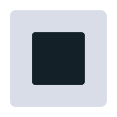 Mozilla white square button emoji image