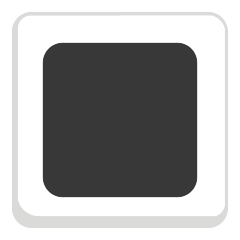 Skype white square button emoji image