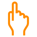 Docomo white up pointing backhand index emoji image