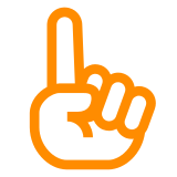 Docomo white up pointing index emoji image
