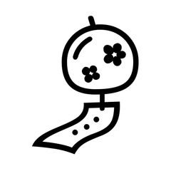 Noto Emoji Font wind chime emoji image