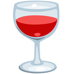 Facebook Messenger wine glass emoji image