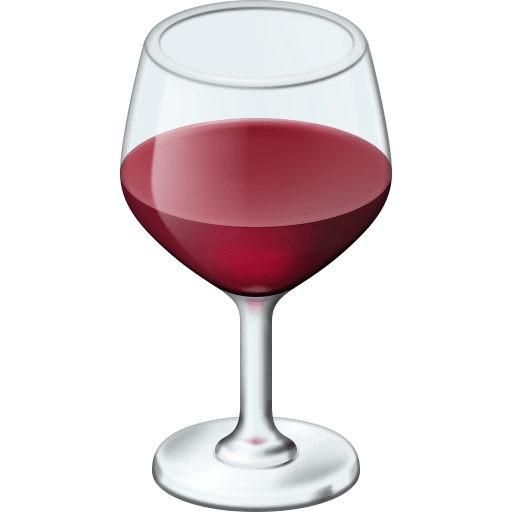 Facebook wine glass emoji image