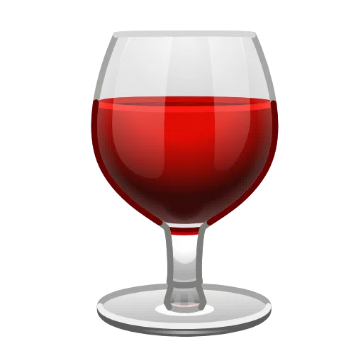 Telegram wine glass emoji image