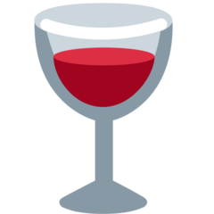 Twitter wine glass emoji image