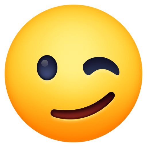 Facebook winking face emoji image