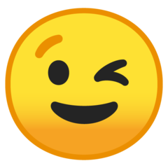 Google winking face emoji image