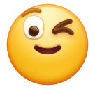 Huawei winking face emoji image