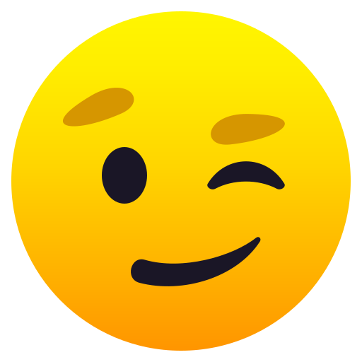 JoyPixels winking face emoji image