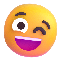 Microsoft Teams winking face emoji image