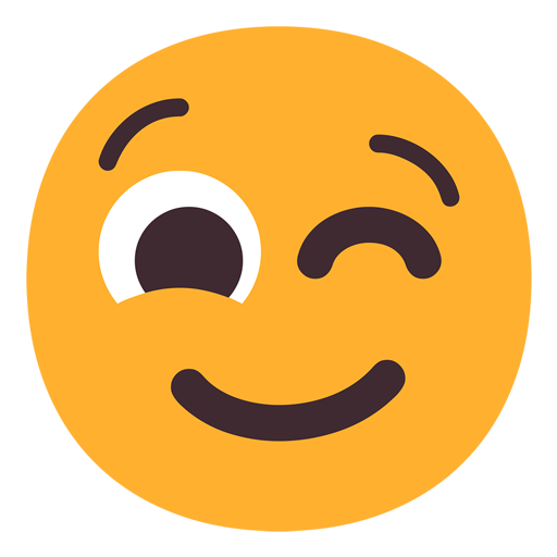 Microsoft winking face emoji image
