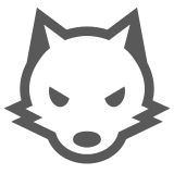 Docomo wolf face emoji image