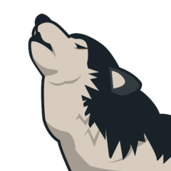 Emojidex wolf face emoji image