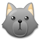 LG wolf face emoji image