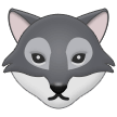 Samsung wolf face emoji image