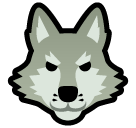 SoftBank wolf face emoji image