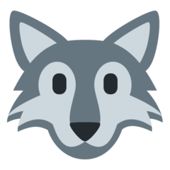 Twitter wolf face emoji image