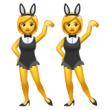 Whatsapp woman with bunny ears emoji image