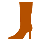 au by KDDI womans boots emoji image