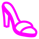 Docomo womans sandal emoji image