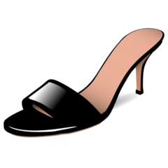 Emojidex womans sandal emoji image