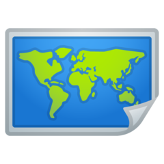 Google world map emoji image