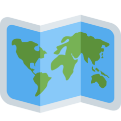 Twitter world map emoji image