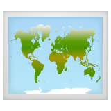 Whatsapp world map emoji image